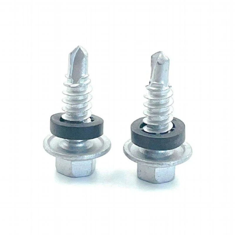 Hex Flange Head Self Drilling Screws With Rubber Soft Washer suppliers