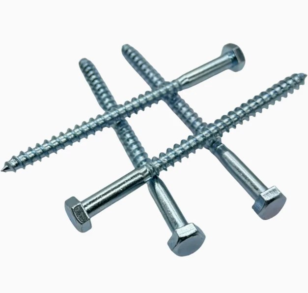 Wholesale DIN 571 Hex Lag Screws Carbon Steel Zinc Plated Self Tapping Wood Screws suppliers