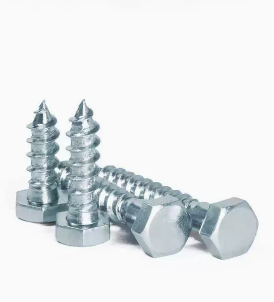 Wholesale DIN 571 Hex Lag Screws Carbon Steel Zinc Plated Self Tapping Wood Screws high quality